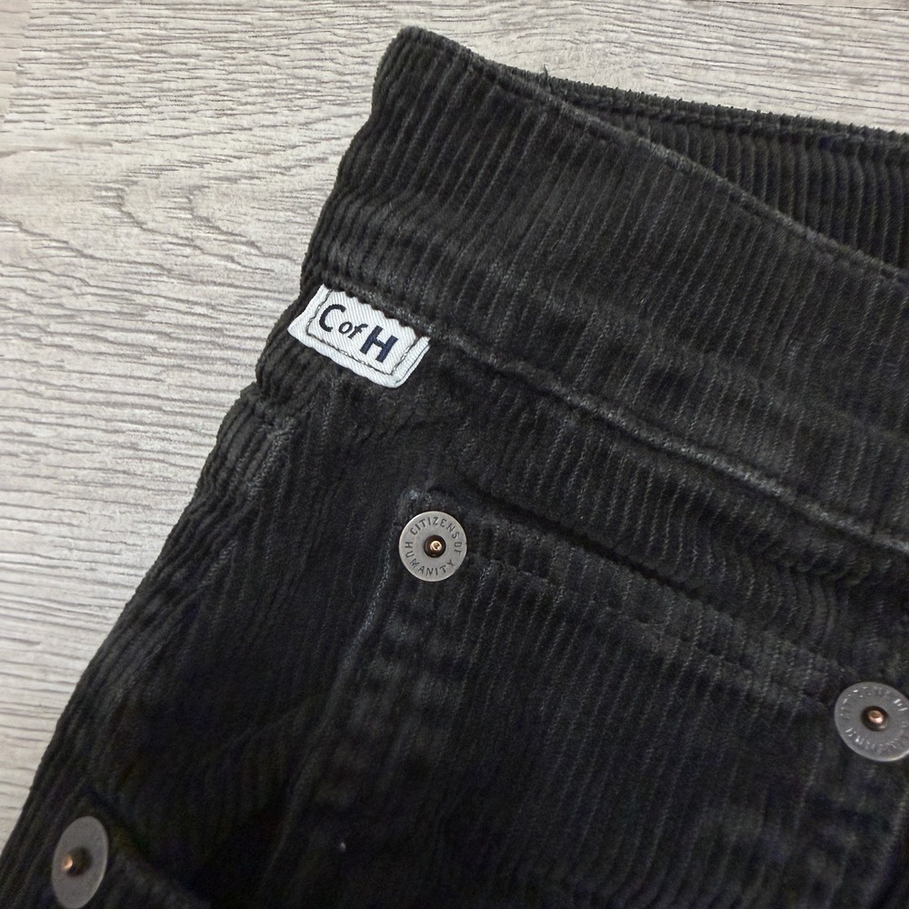 Citizens of Humanity Paloma Wide Leg Corduroy Pants Women's 28 Olive High Rise - Picture 4 of 14